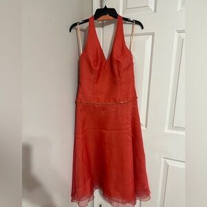 Bari Jay Vibrant Red High Low Dress